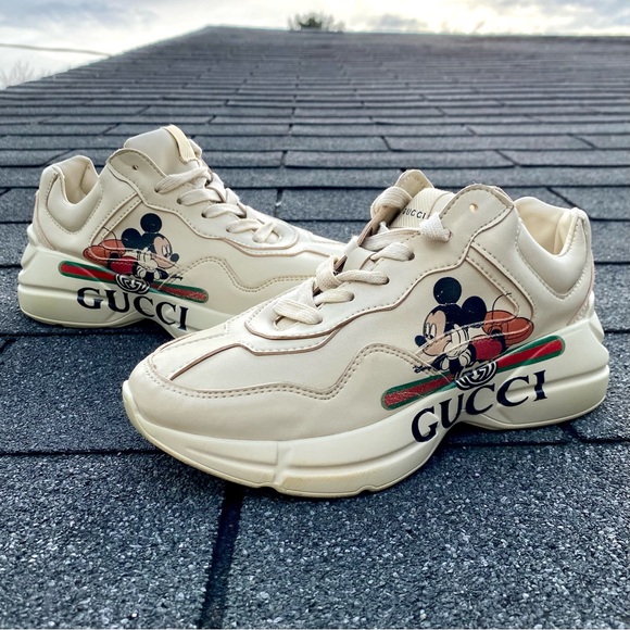 Gucci Mickey Mouse REPS Youth Sneakers Boys 2 Youth - Picture 1 of 7